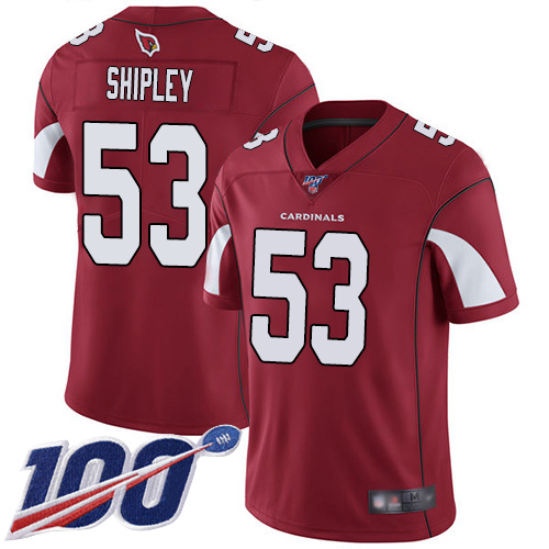 Arizona Cardinals Limited Red Men A.Q. Shipley Home Jersey NFL Football #53 100th Season Vapor Untouchable